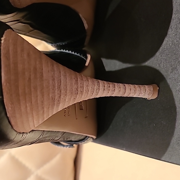 Just Cavalli sandals size 41.5 black printed leather metal logo accessories - Picture 5 of 13